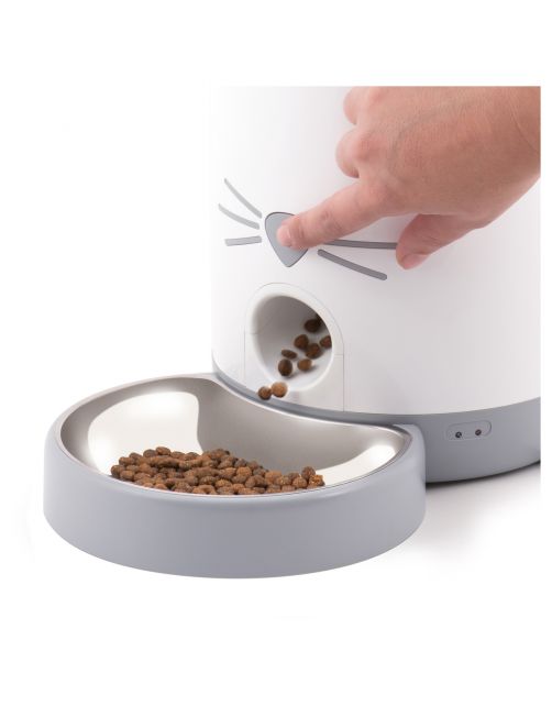 Catit Pixi Smart Feeder - Kattenvoerbak - 19x19x34 cm Wit