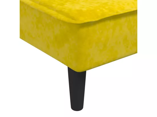 Prolenta Premium - Chaise longue jaune velours