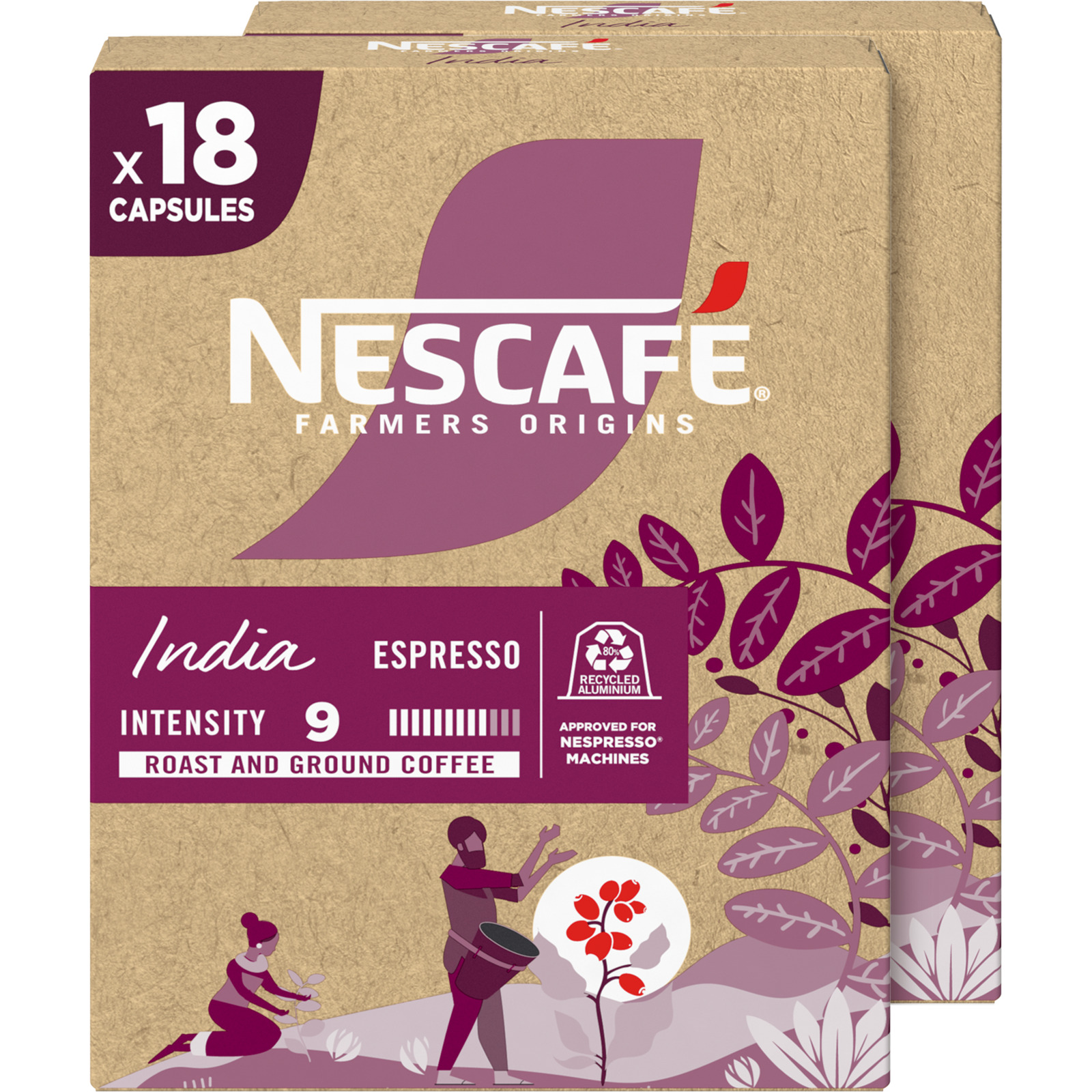 Nescafé Farmers Origins India Espresso 2 x 18 Kapseln