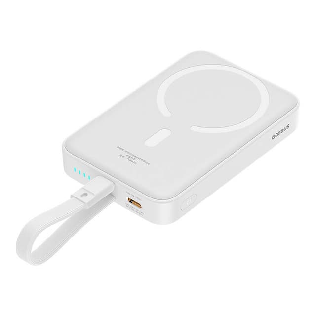 Powerbank Baseus Magnetic Mini 10000mAh, Lightning 20W MagSafe (hvid)