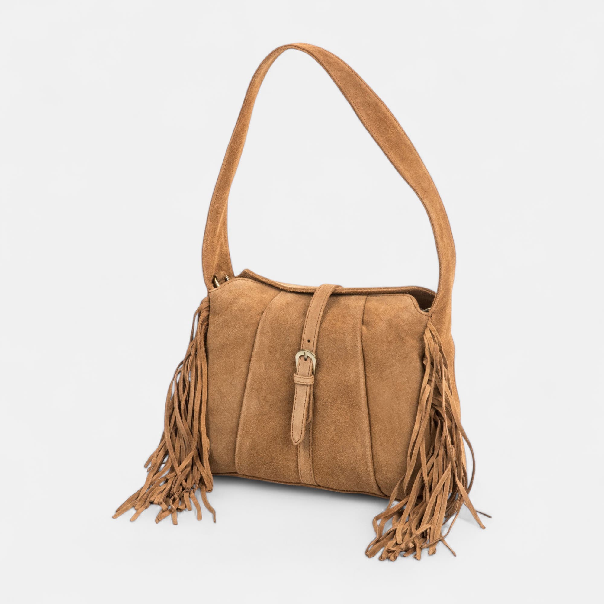Sac à main en cuir cognac