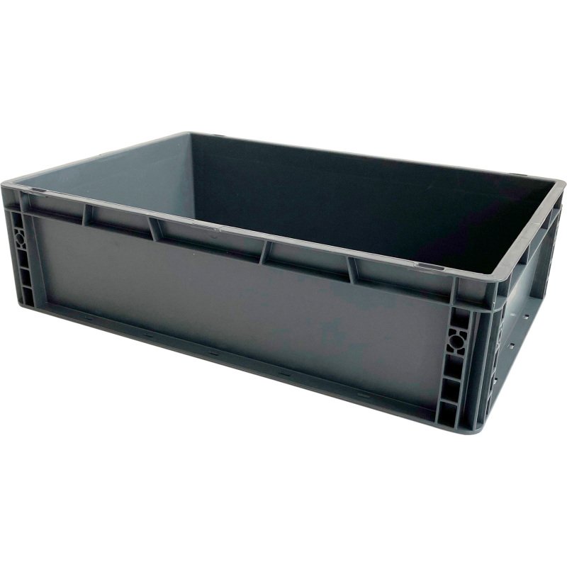 Bac de stockage gerbable norme Europe parois pleines - 35 litres