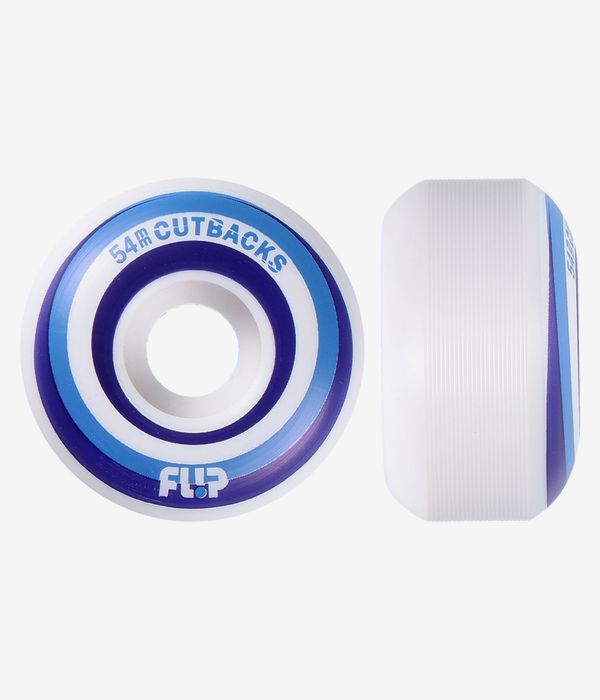 Flip Cutback Rollen (white blue) 54mm 99A 4er Pack
