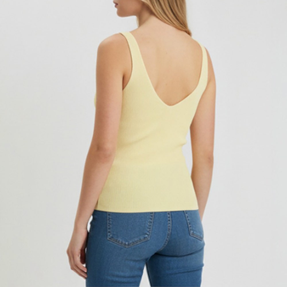 Top Femme jaune