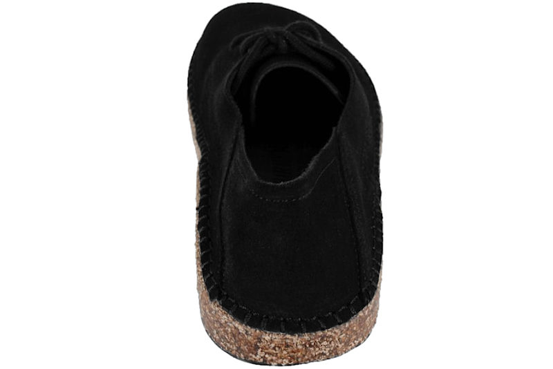BIRKENSTOCK GARY SNØRESKO I SORT RUSKIND