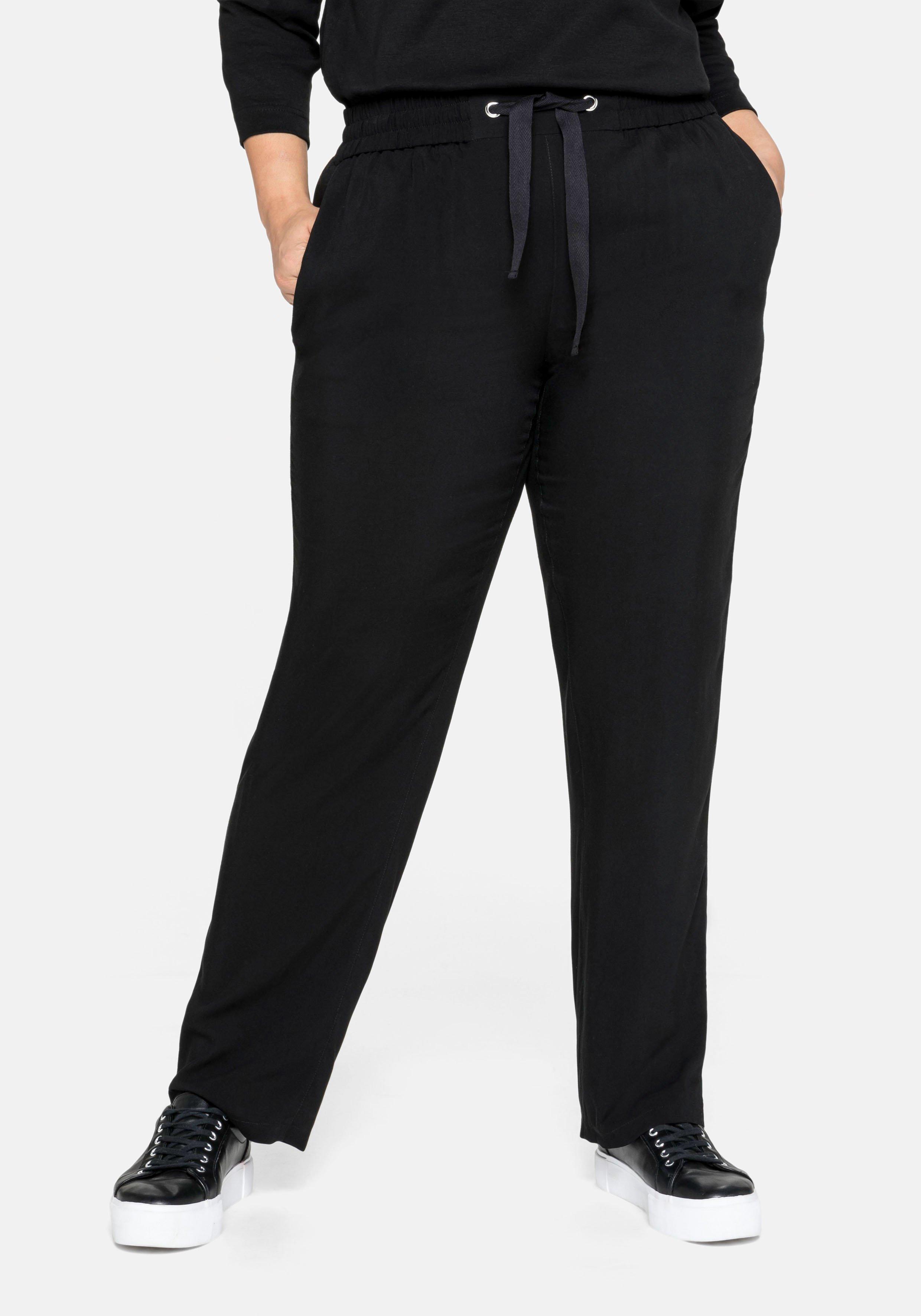 Schmale Joggpants mit Schlupfbund und Eingrifftaschen