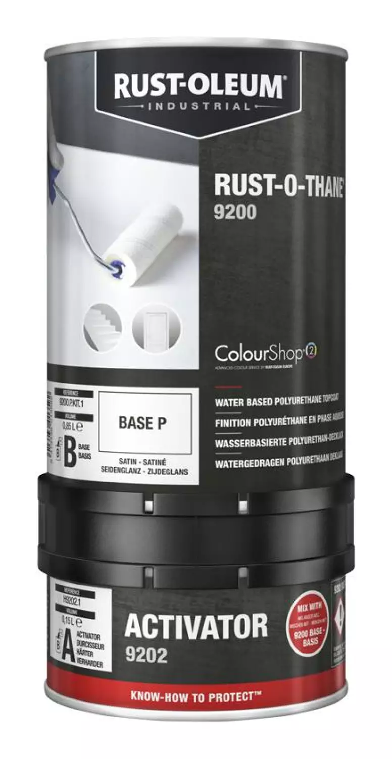 Rust-Oleum 9200 Rust-O-Thane - op kleur gemengd - 1L (Incl. Activator)