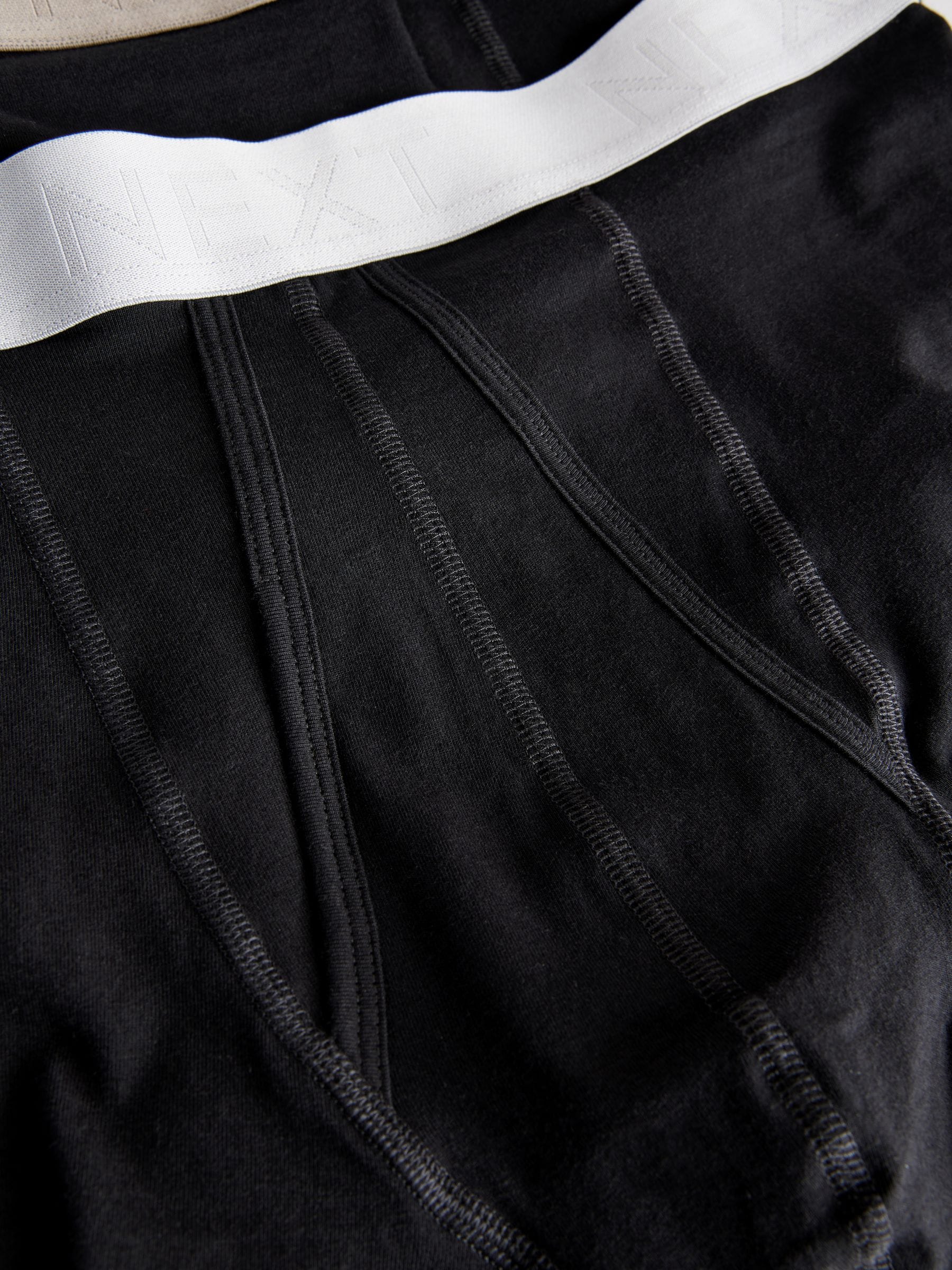Zwarte neutrale taillebanden - 8 Boxershorts zonder plooi