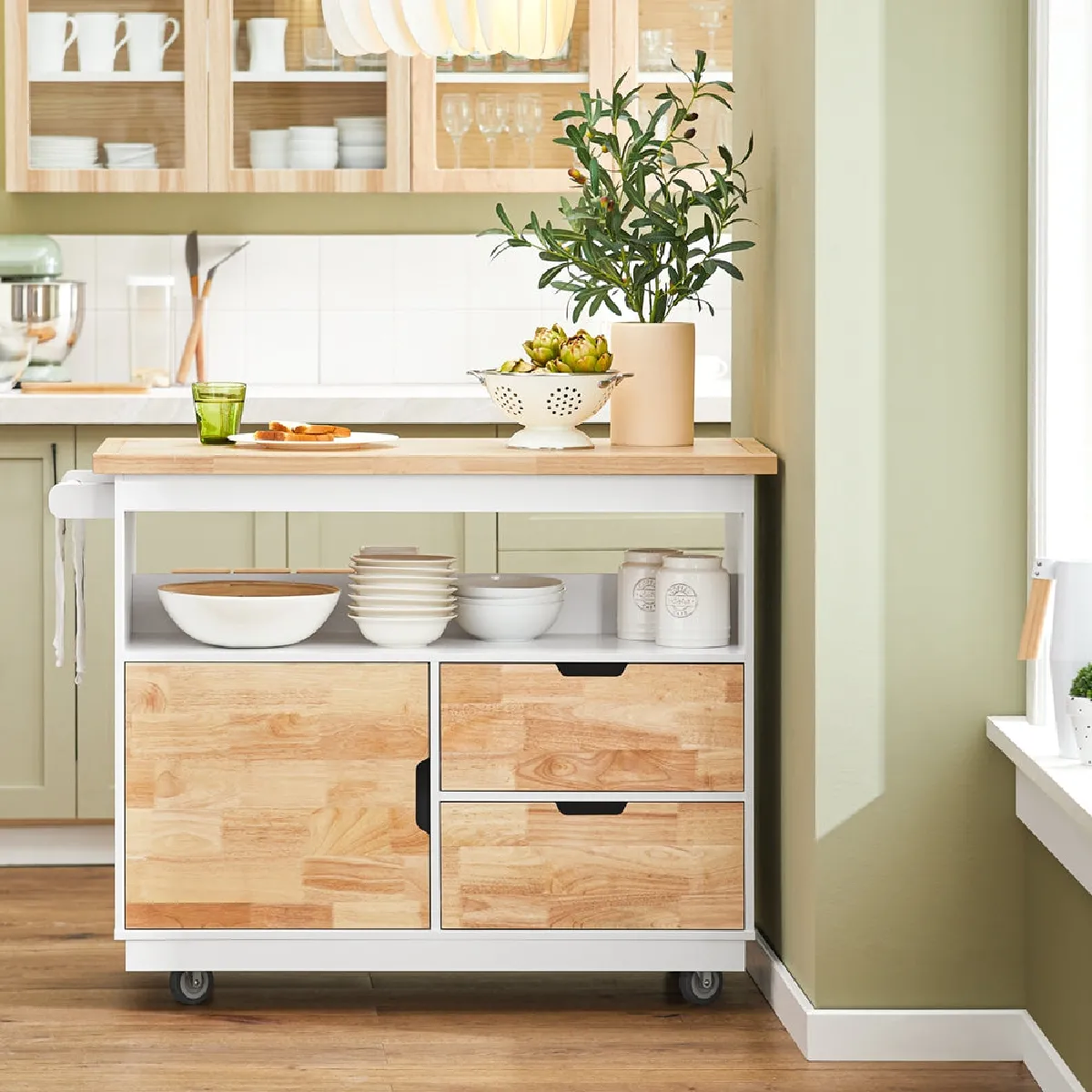 SoBuy FKW107-II-WN Chariot de cuisine