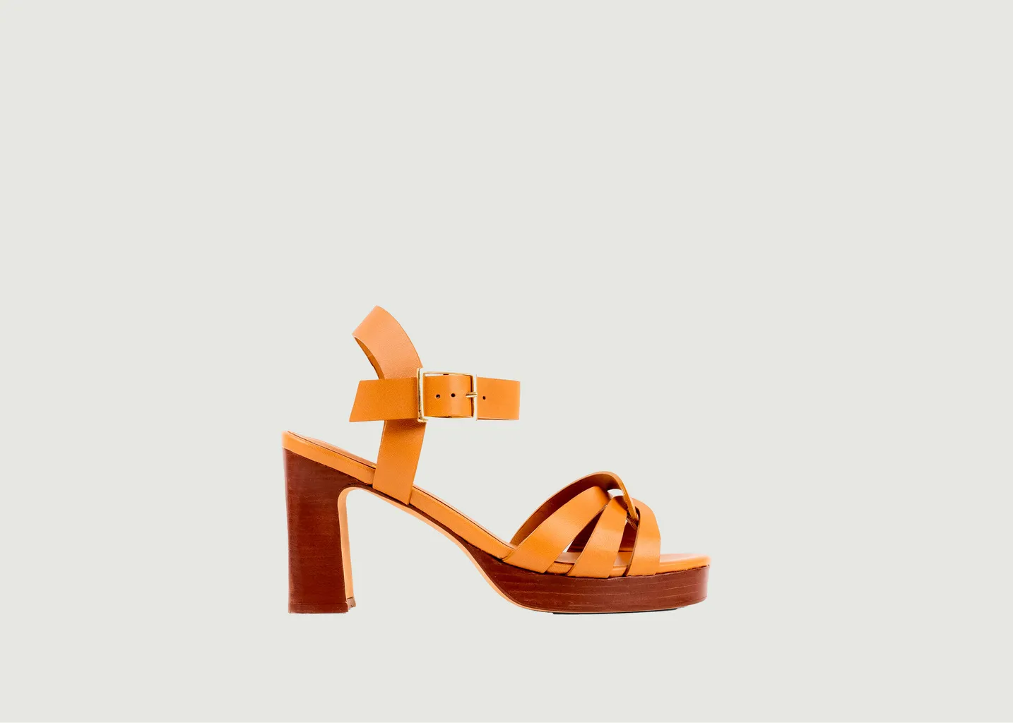 Sandales en cuir à plateforme Jimena Bobbies Paris