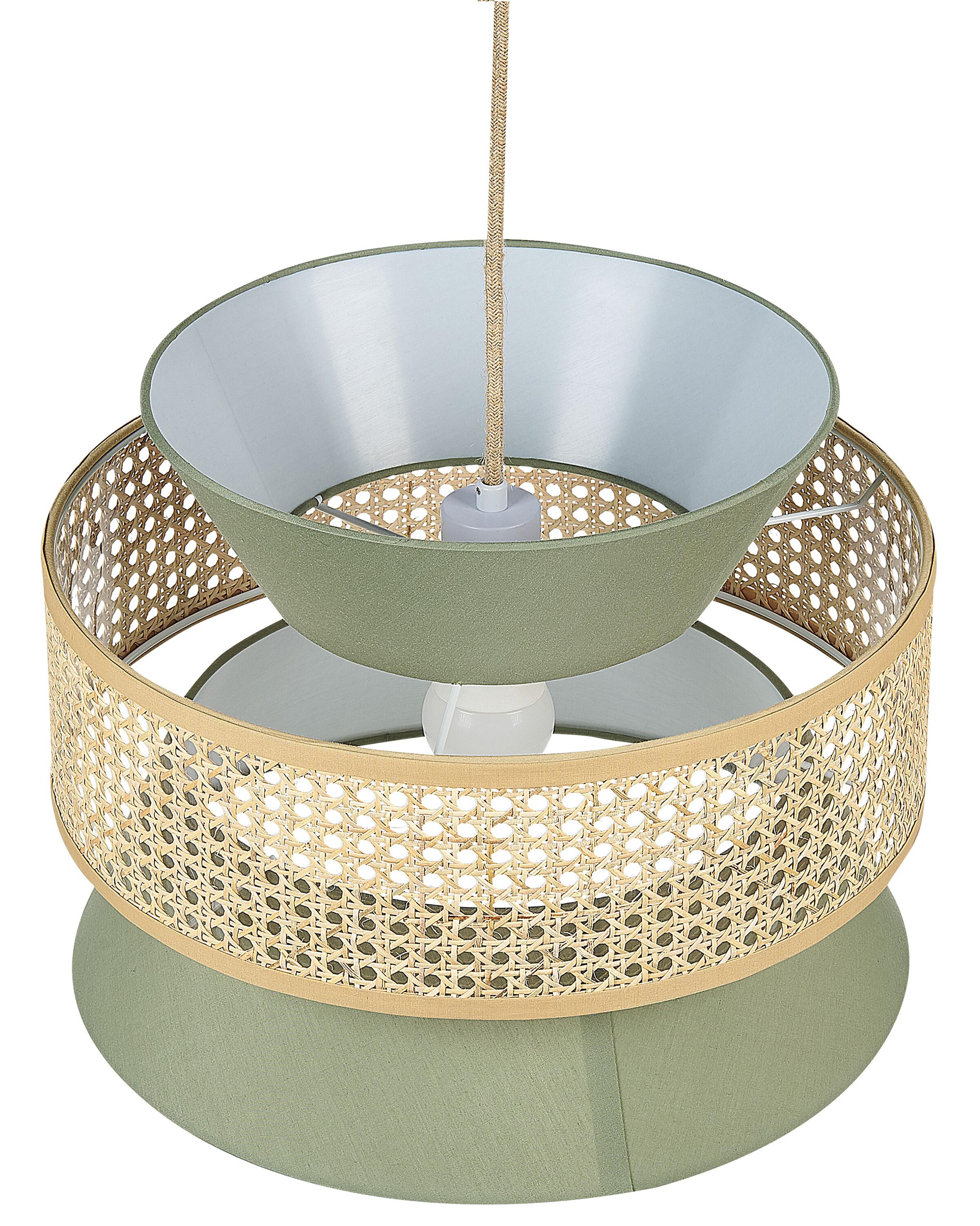 Hanglamp LUYANO Rotan Lichtgroen