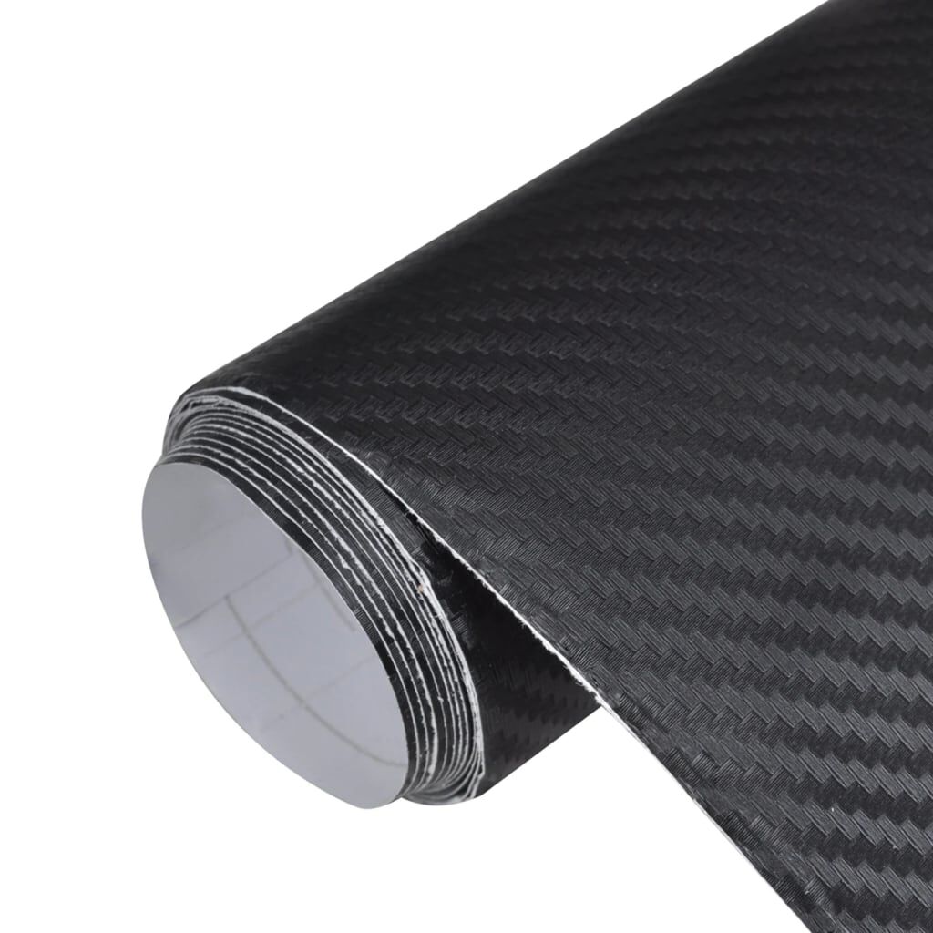 vidaXL 3D Auto Wrap, Zwart, 100x150 cm