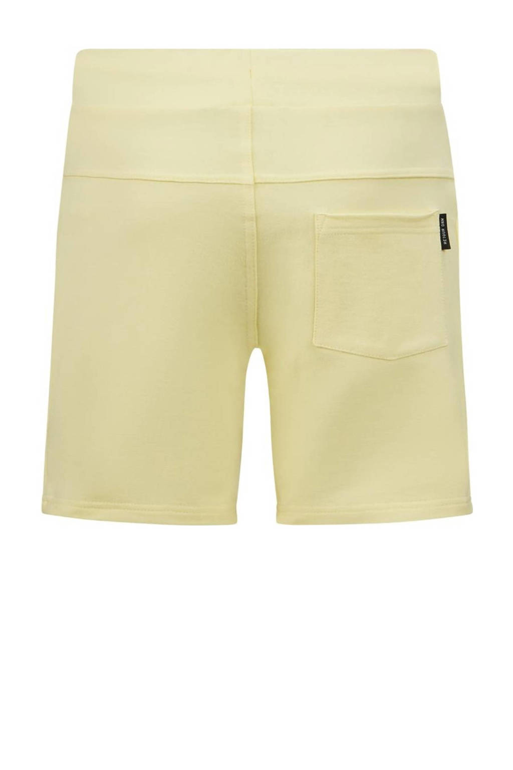 Retour Jeans sweatshort Maxim lichtgeel