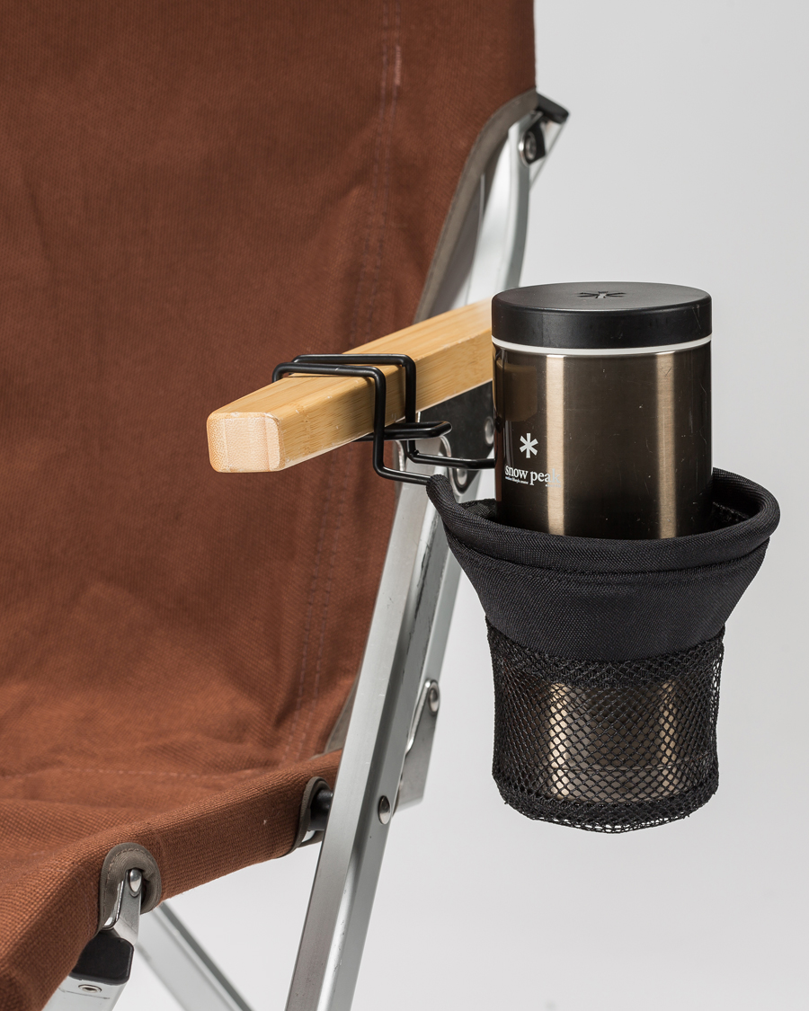 Snow Peak Low Chair Cup Holder Black