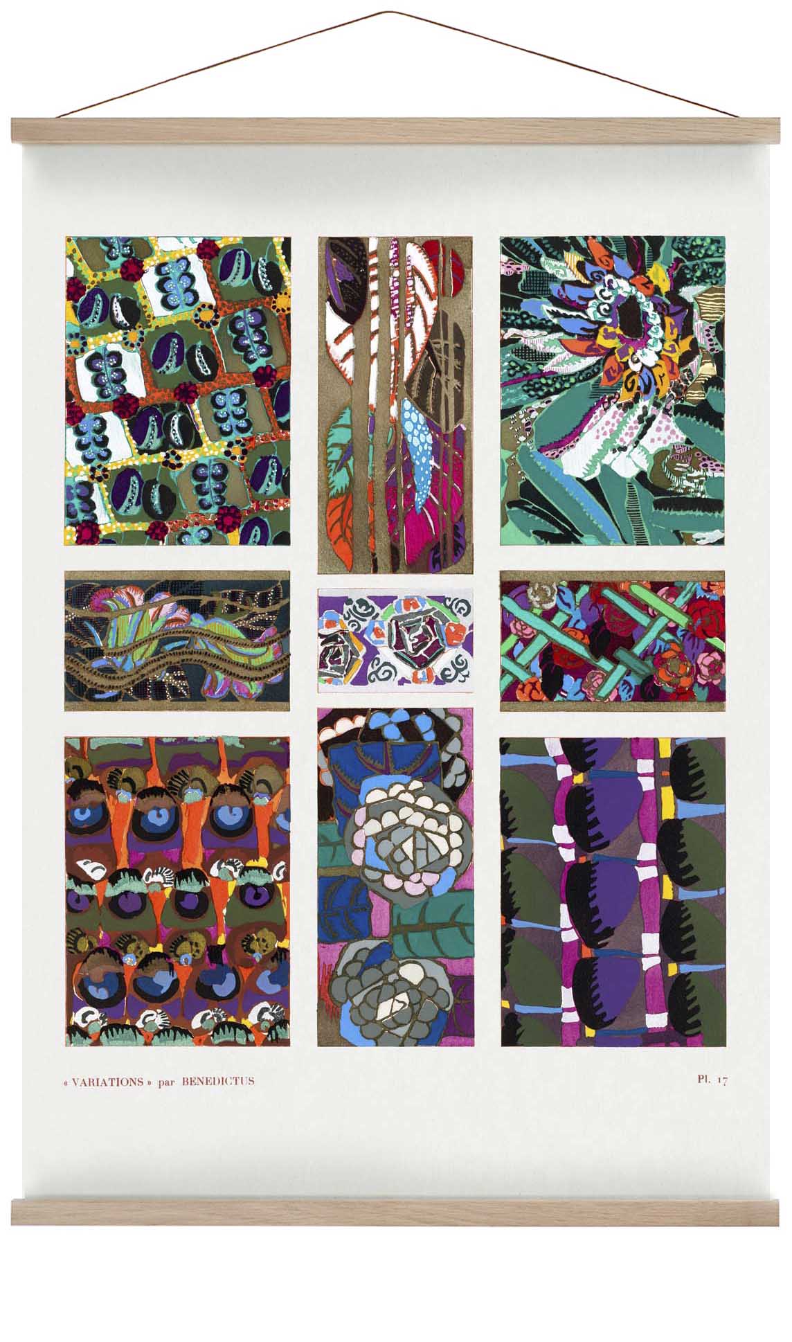 Vintage Art-Déco-Muster, Variation 20 von Édouard Bénédictus