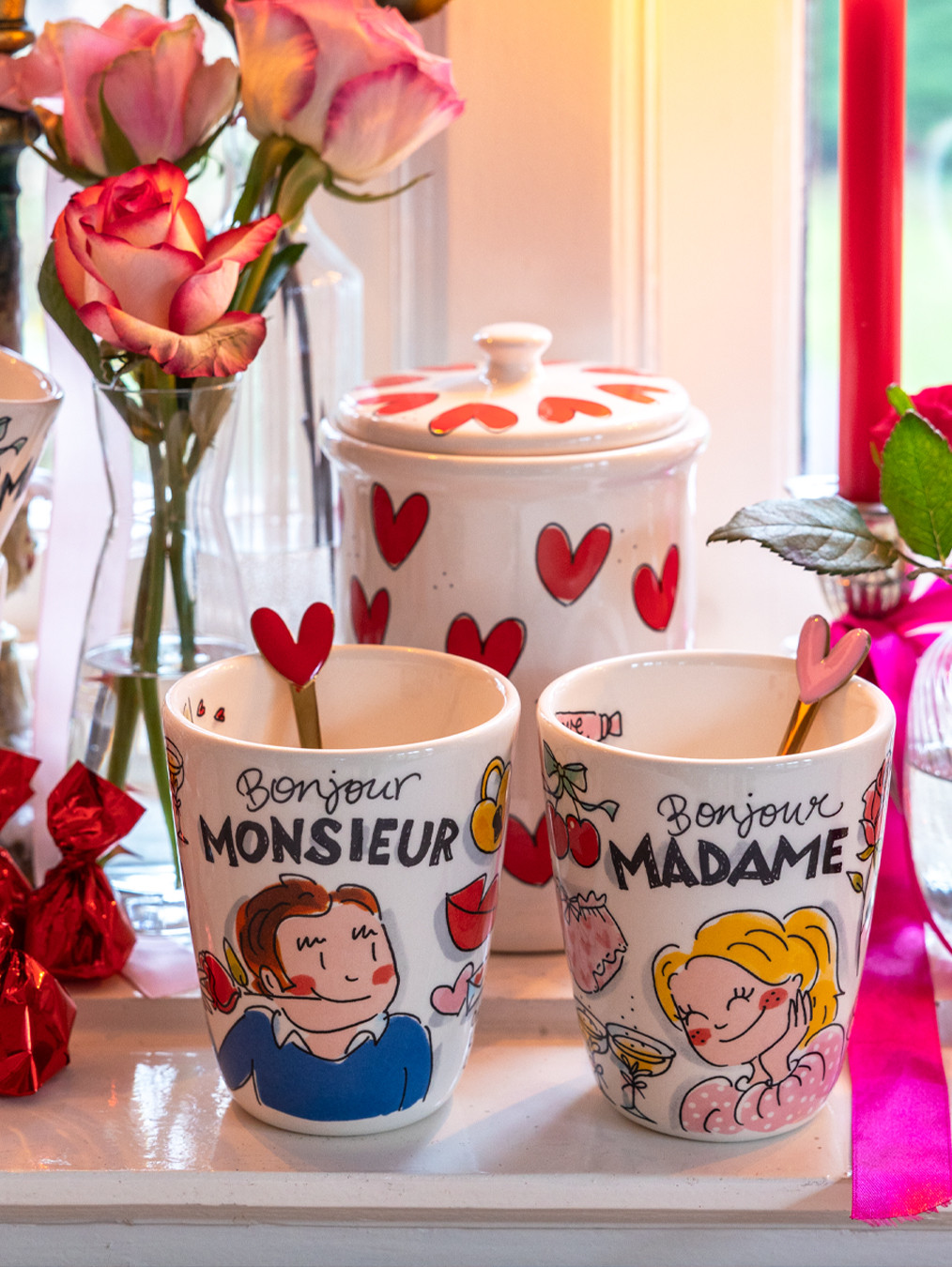 Beker 0.35L Valentijn Monsieur