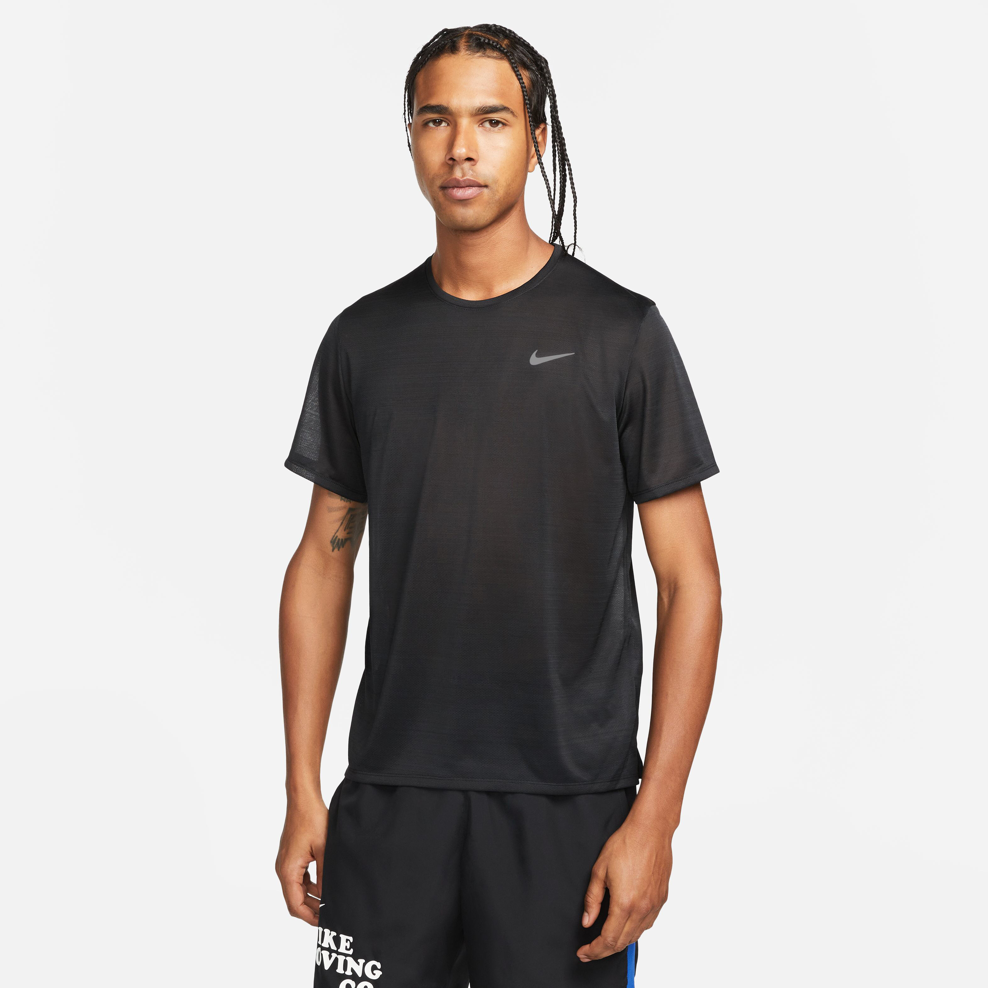 Nike Dri-Fit Breathe Dri-Fit Breathe Miler Maillot De Course Hommes - Noir