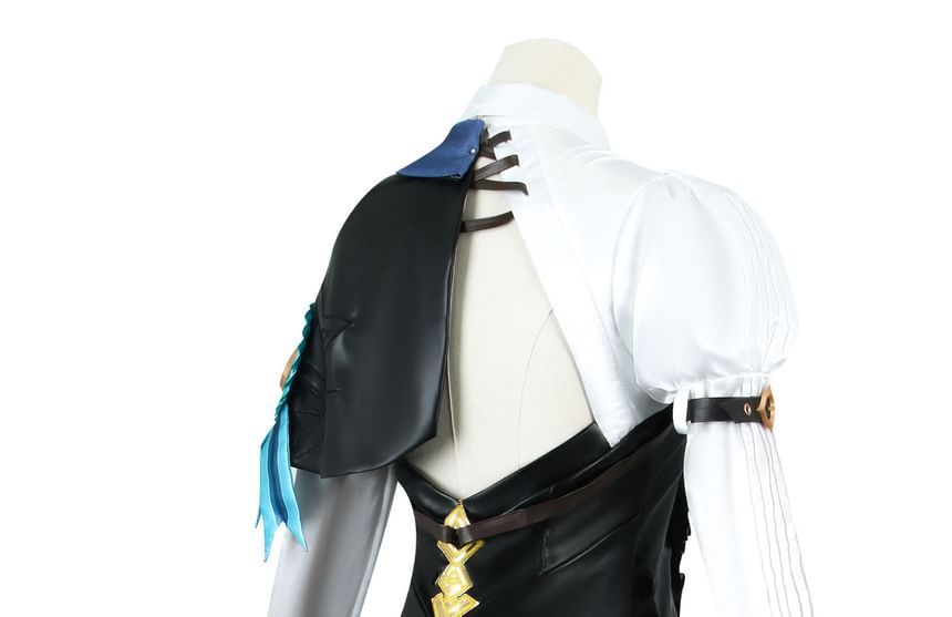 Bloomsoon - Genshin Impact Lynette Cosplaykostuum / Pruik / Hoed / Laarzen met dikke hak / Set
