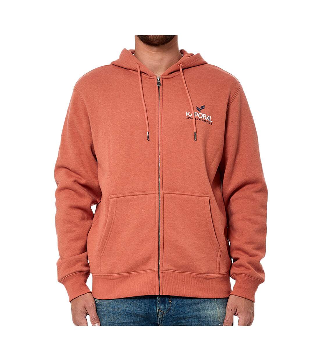 Sweat Zippé Orange Homme Kaporal Byla
