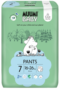 Muumi Baby Ecologische Luierbroekjes 7 Extra XL 34ST