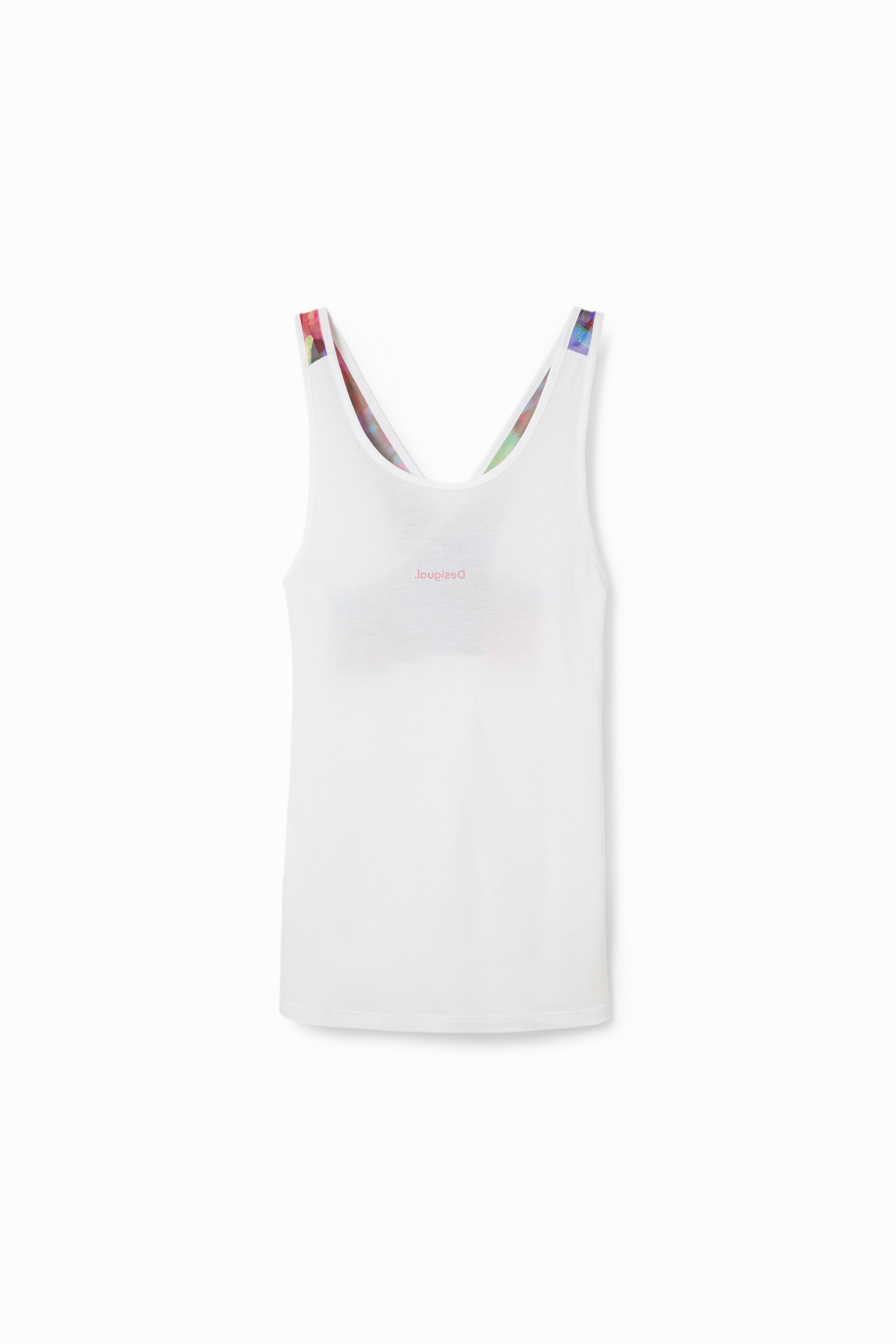 T-shirt de sport bretelles fleurs
