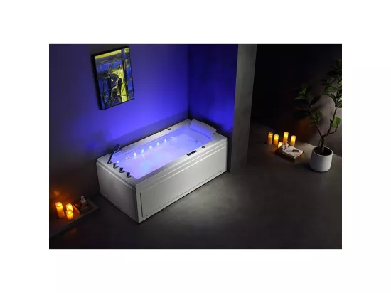 Baignoire balneo LORD SOLO MAX BLANC 1 place ARCHIPEL® 180X90 - GAUCHE