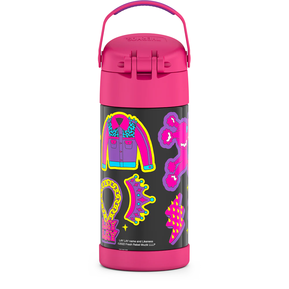 12oz FUNTAINER® WATER BOTTLE THAT GIRL LAY LAY