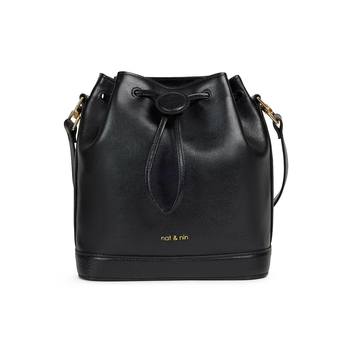 NAT & NIN<br>Bucket tas in leer NORAH