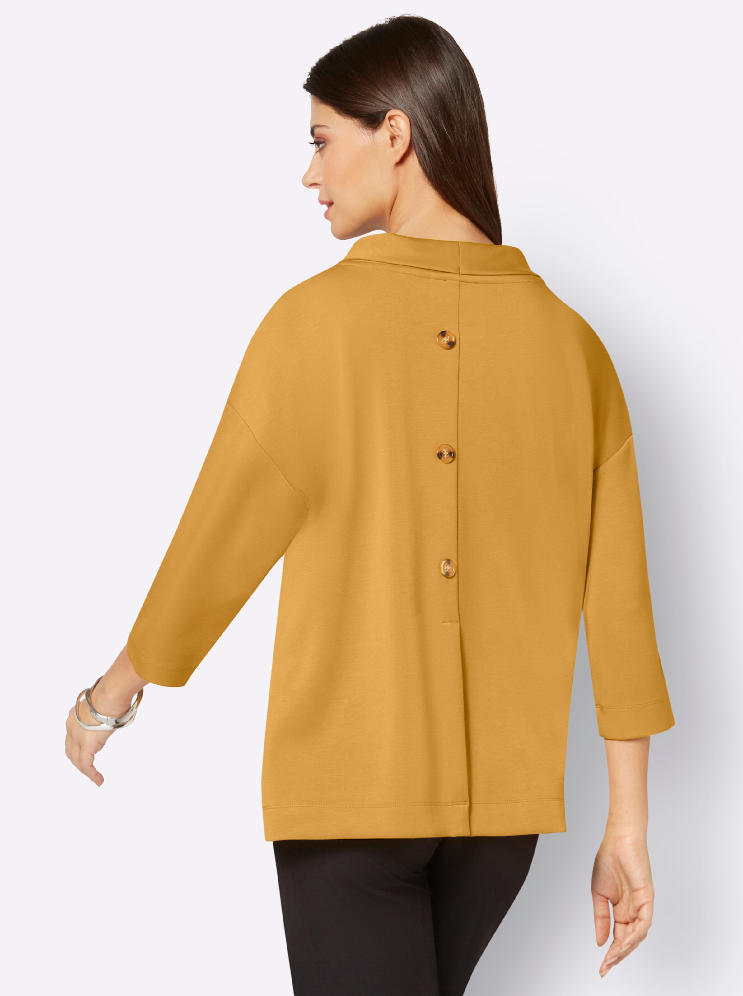 Rollkragen-Shirt in ocker