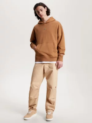 Moletom com capuz e modelagem relaxada com logo exclusivo