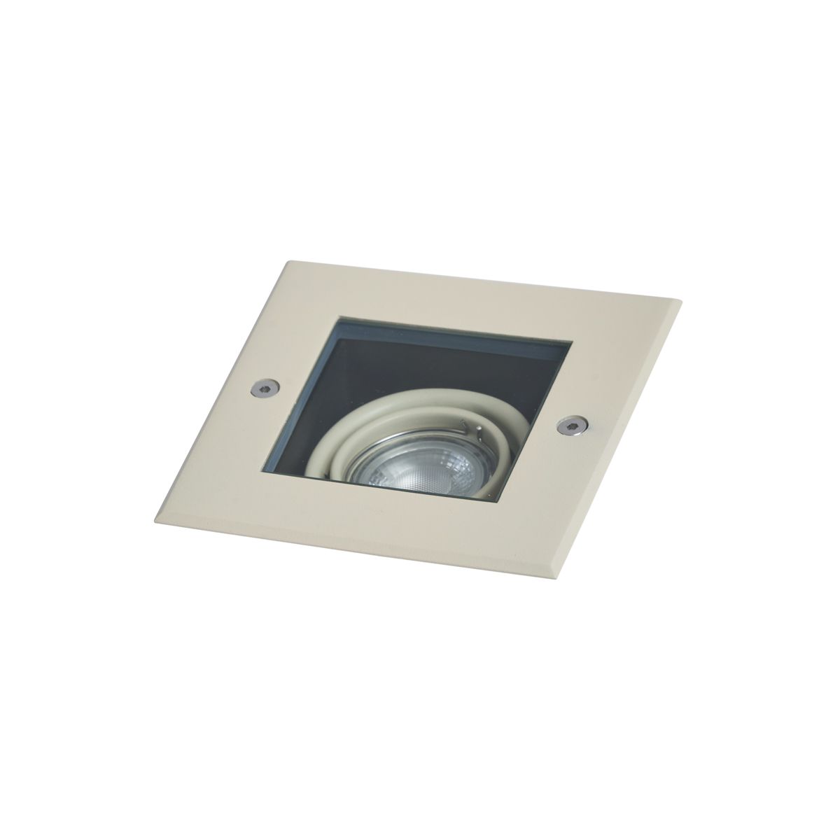 Moderne grondspot beige GU10 50mm draai- en kantelbaar IP65 - Oneon