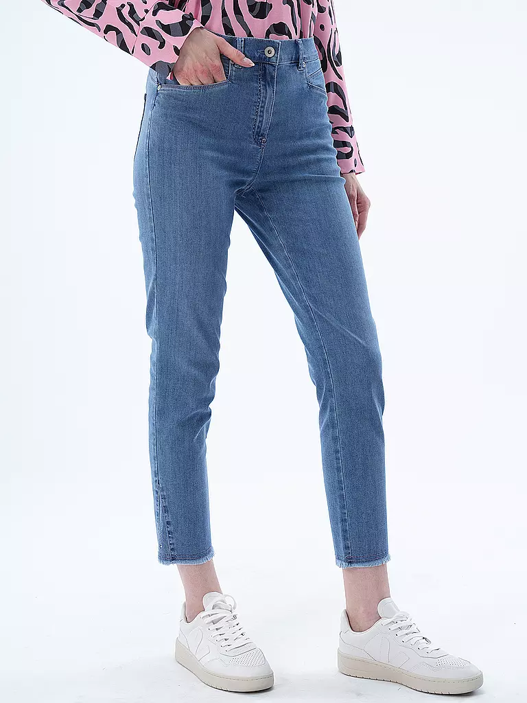 RAPHAELA BY BRAX Jeans 6/8 LUCA DECO hellblau