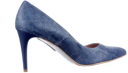 8 Giulia blauw snake - maat 43 pump blauw snake - maat 43 Calandschoen