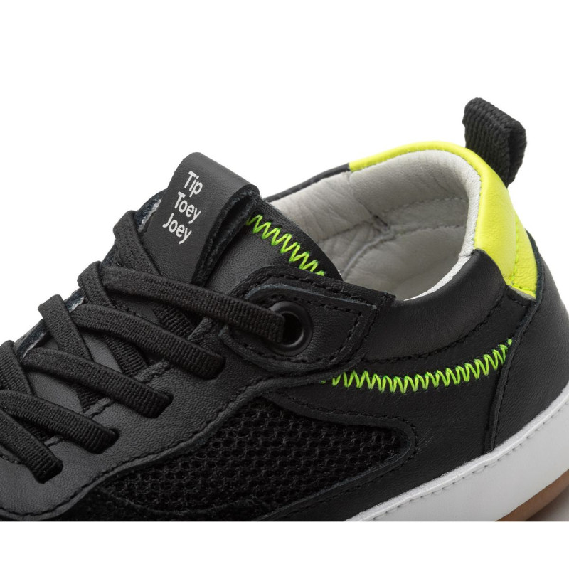 Tip Toey Joey Tip Toey Joey Primeiros Sneakers Step Black Amarelo Neon