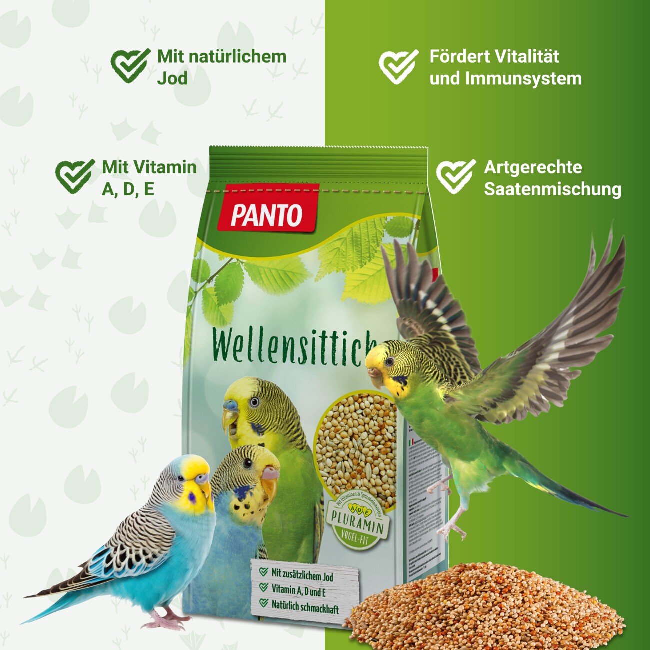 Panto ® WELLENSITTICHFUTTER MIT PLURAMIN® 1 kg