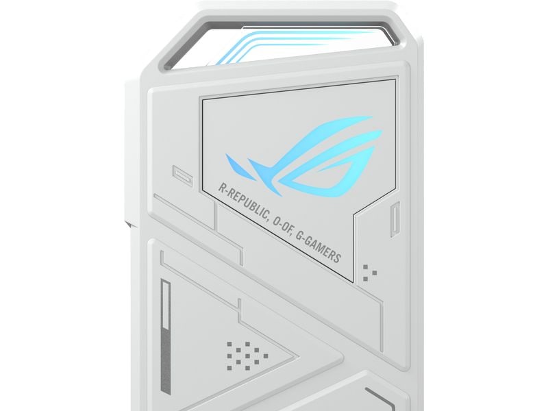ASUS Externes Gehäuse ROG Strix Arion White Edition M.2 M.2 NVMe-SSD-Gehäuse bis zu 10 Gbps Übertragung