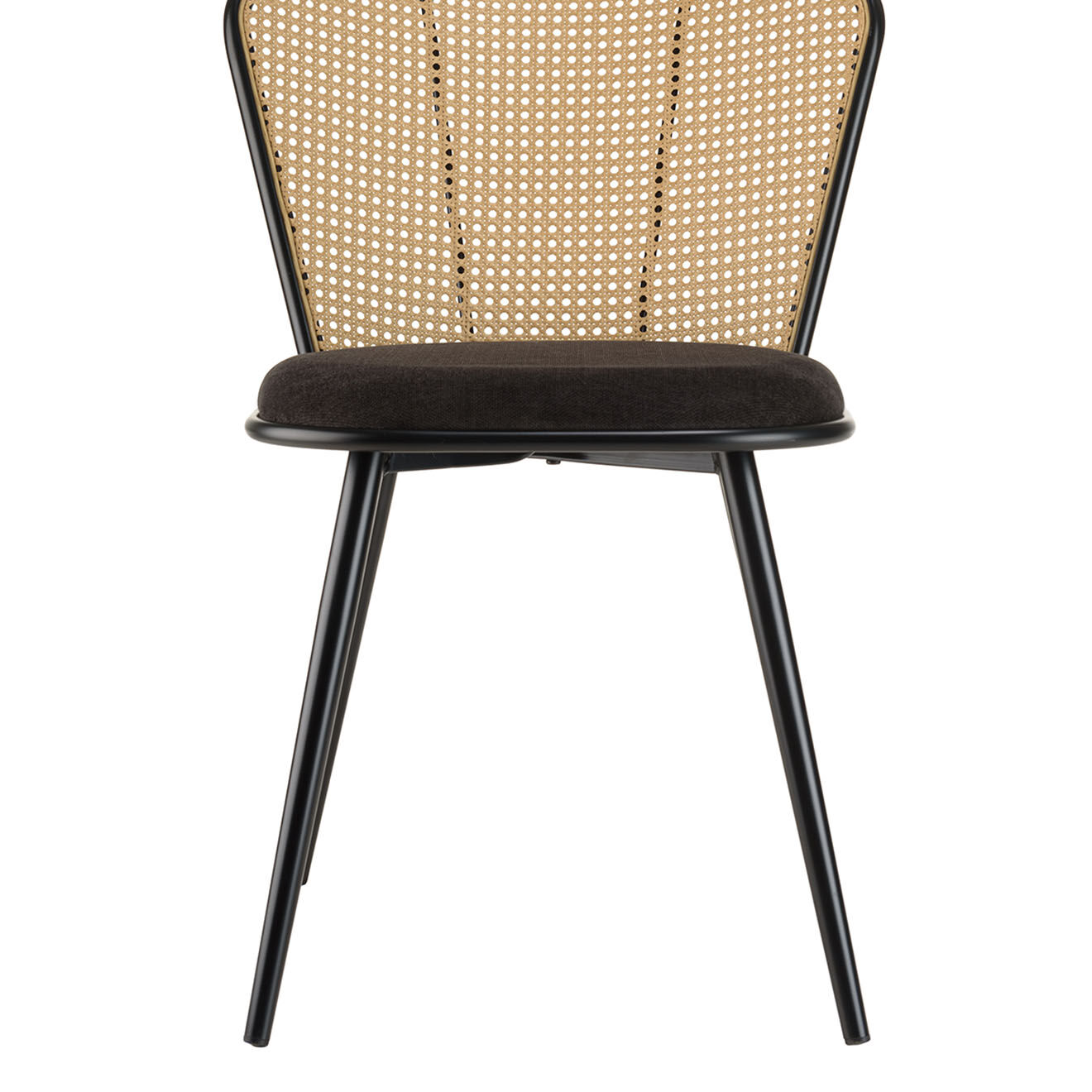 Macabane 2 Chaises Léa noires - 55x60x78 cm