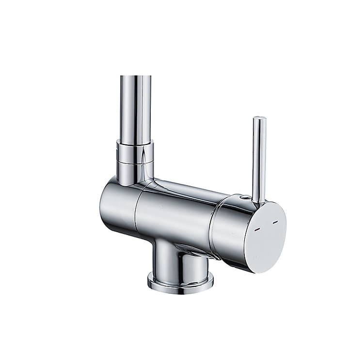 Mitigeur de cuisine rabattable chromé GoodHome Deltana