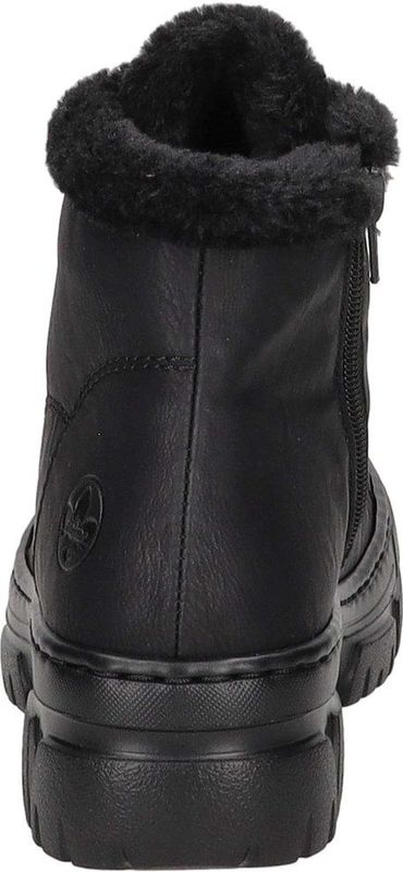 Rieker - Gesloten Enkelboots - Zwart - Leer