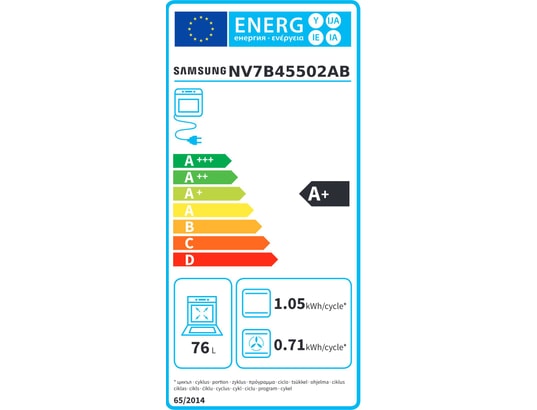SAMSUNG - Four encastrable pyrolyse NV7B45502AB Dual Cook Flex ,76L, Vapeur naturelle