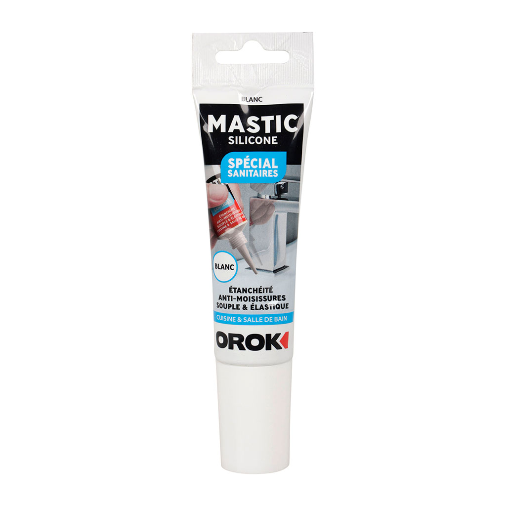 Tube de silicone spécial sanitaire blanc 85ml