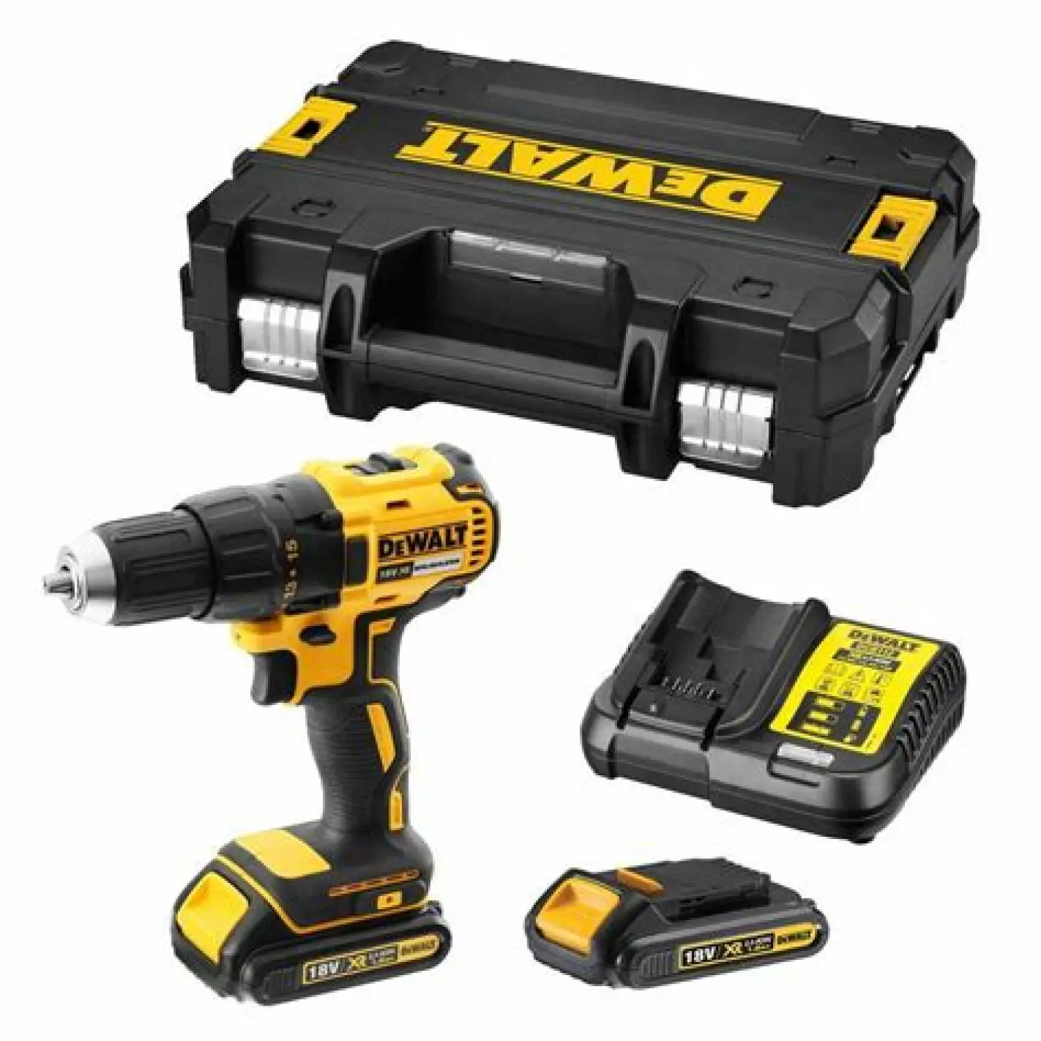 DeWALT DCD777S2T 18V Li-Ion accu boor-/schroefmachine set (2x 1.5Ah accu) in TSTAK - koolborstelloos