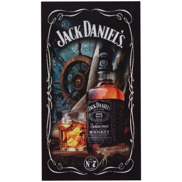 Casa de Praia Toalha de Praia Microfibra Jack Daniels Leme 180 x 100 cm