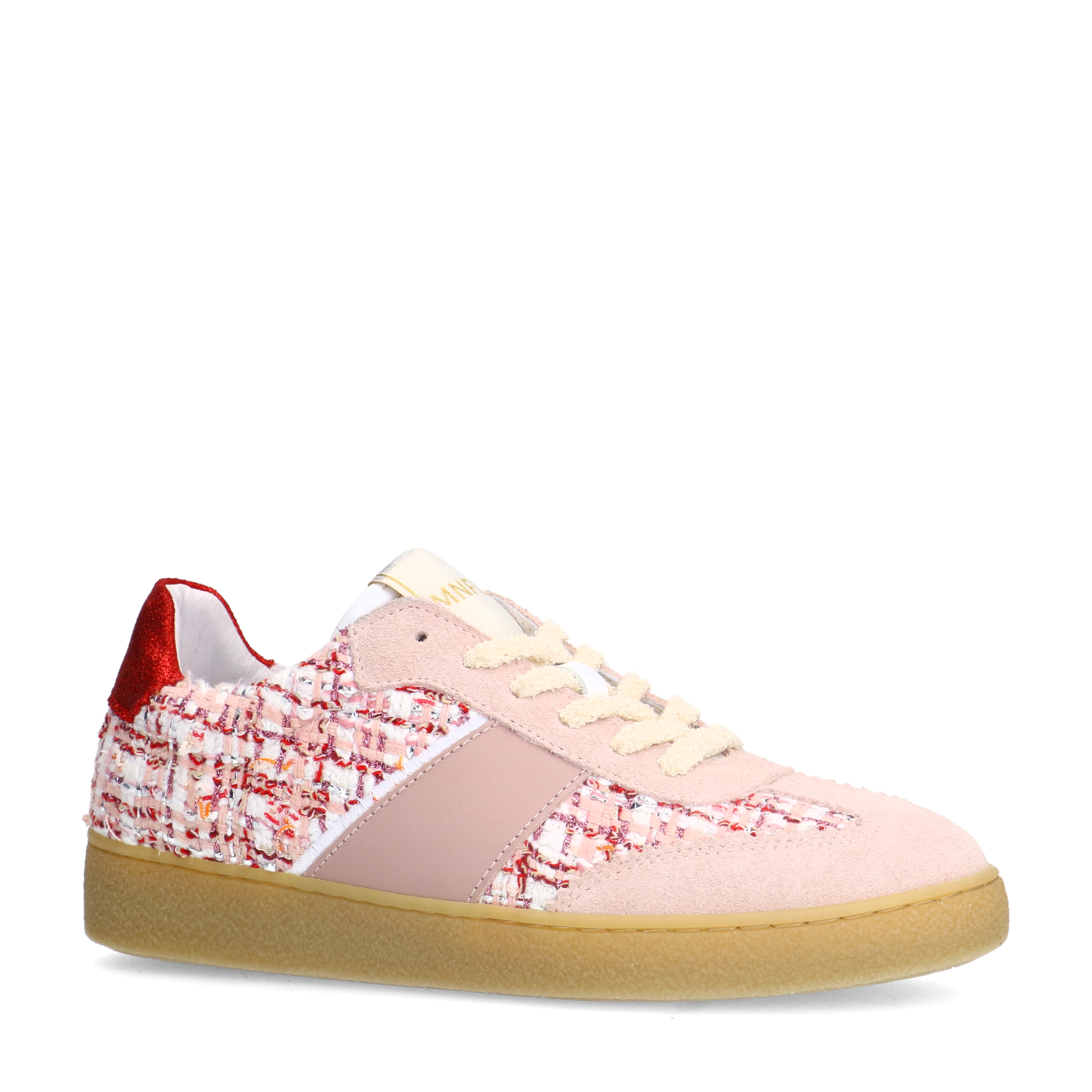 Roze bouclé sneakers