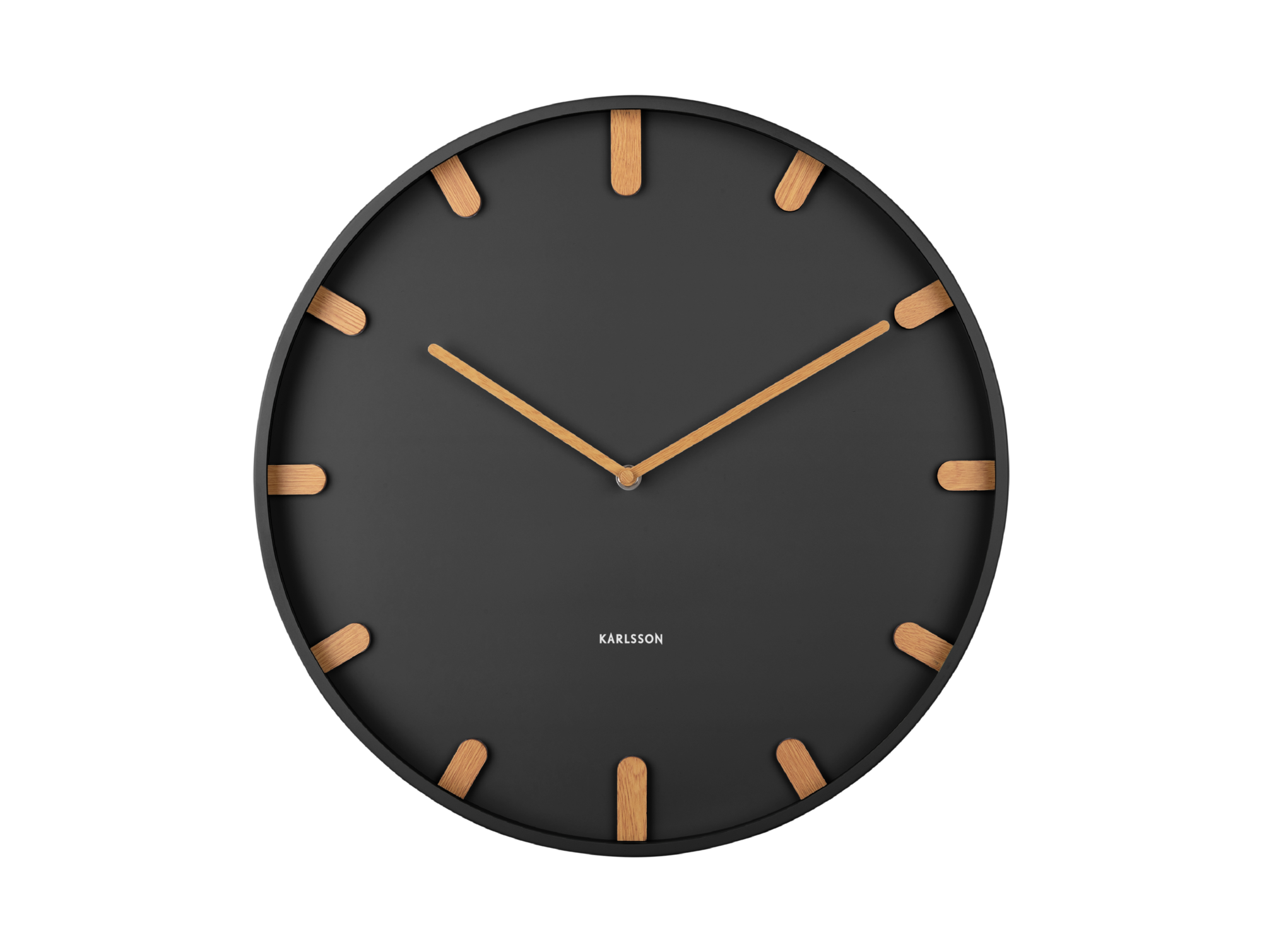 Wall clock Grace metal black