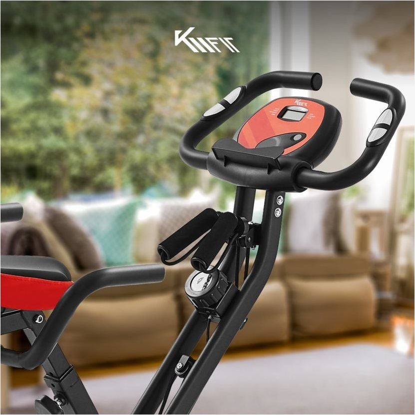 Heimtrainer Ergometer mit Power Ropes