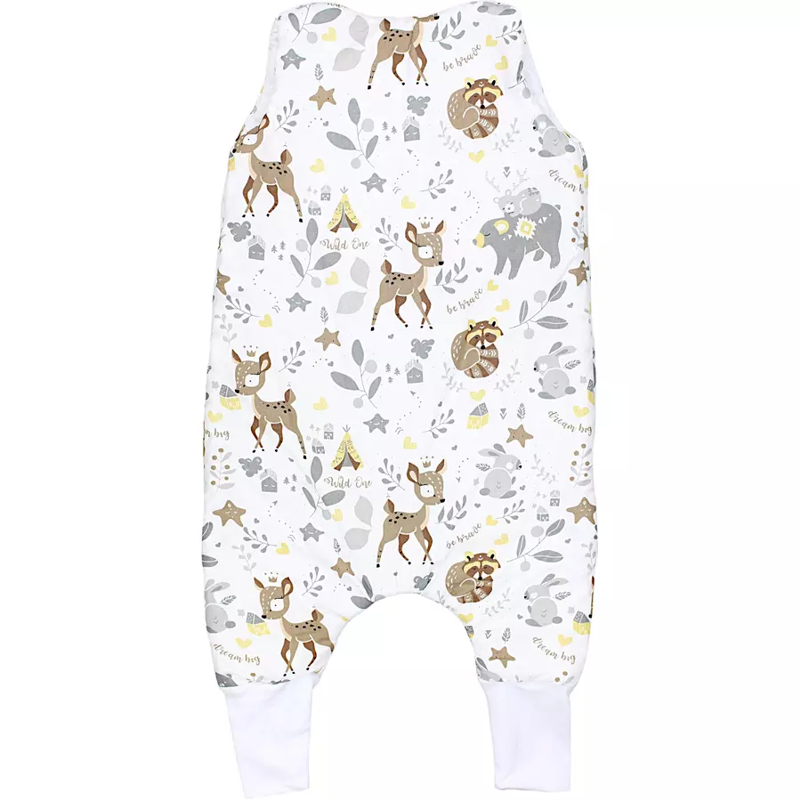 TupTam Baby Winter Schlafsack mit Beinen braunweiß