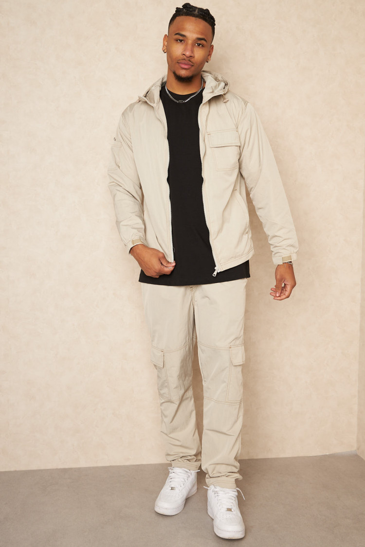 Ensemble 2 pièces veste + jogging beige et marron