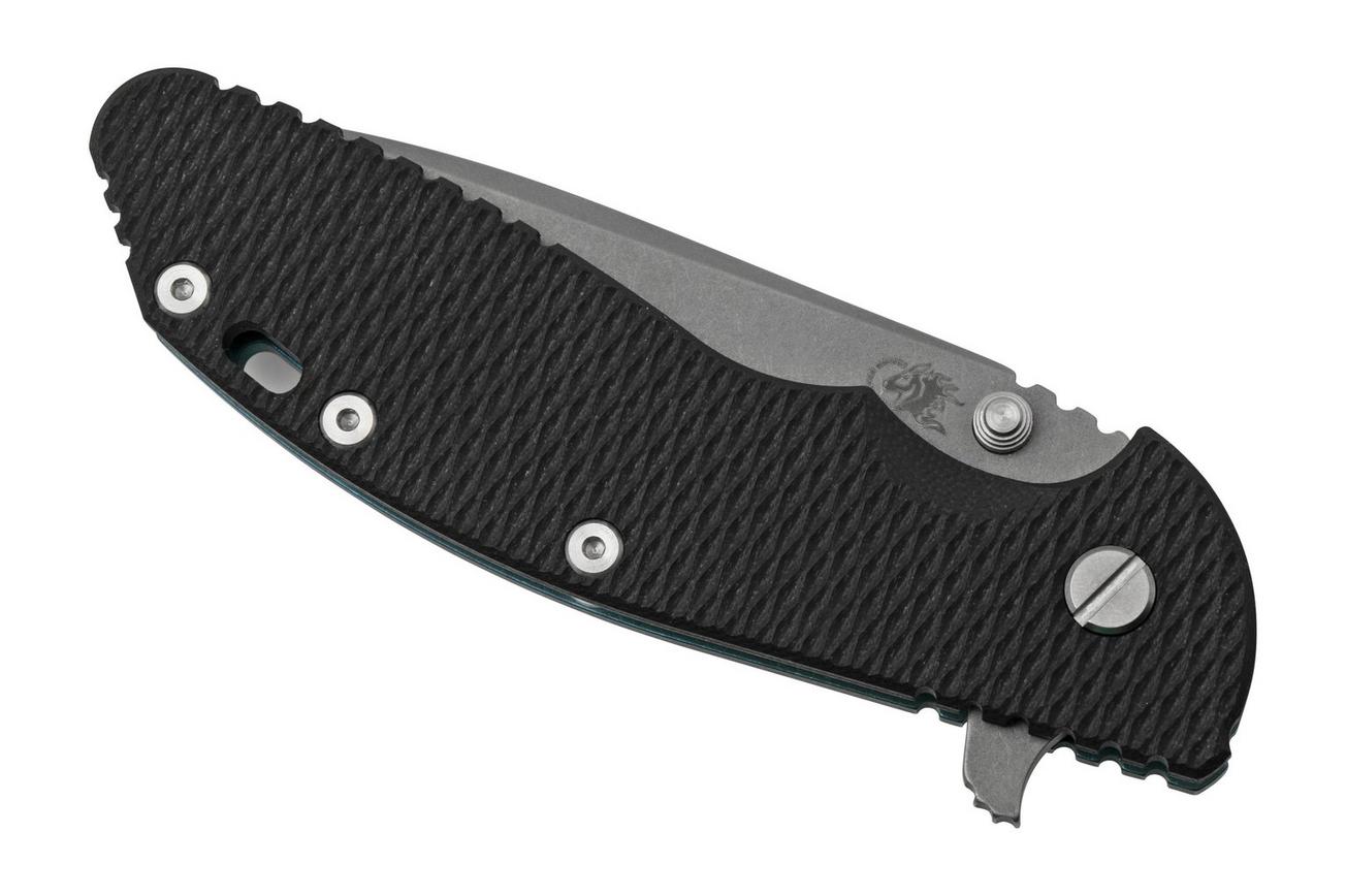 Rick Hinderer XM-24 4.0, S45VN Spanto, Battle Blue, Blue-Black G10, zakmes