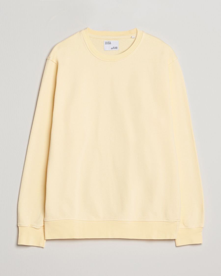 Colorful Standard Classic Organic Crew Neck Sweat Soft Yellow